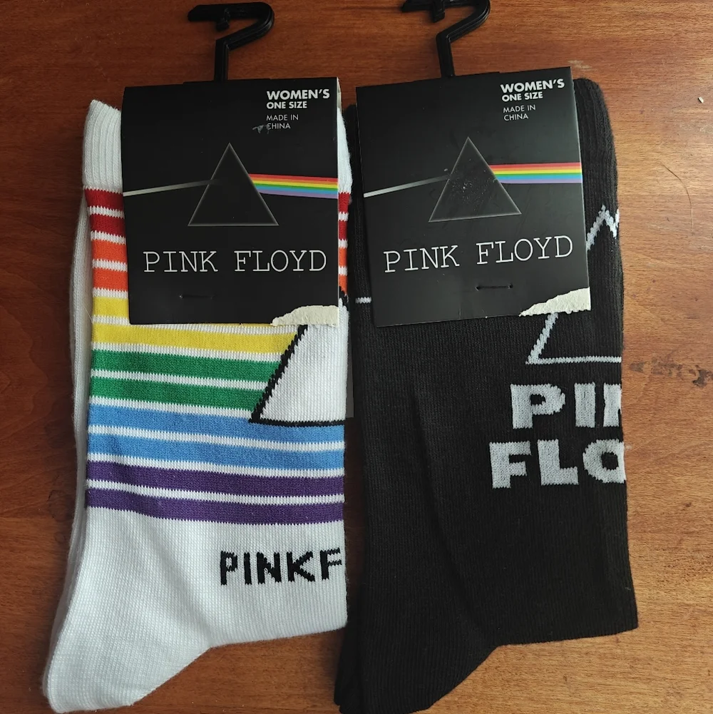 NWT Pink Floyd Women's Socks Dark Side Of The Moon Set - Picture 1 of 4